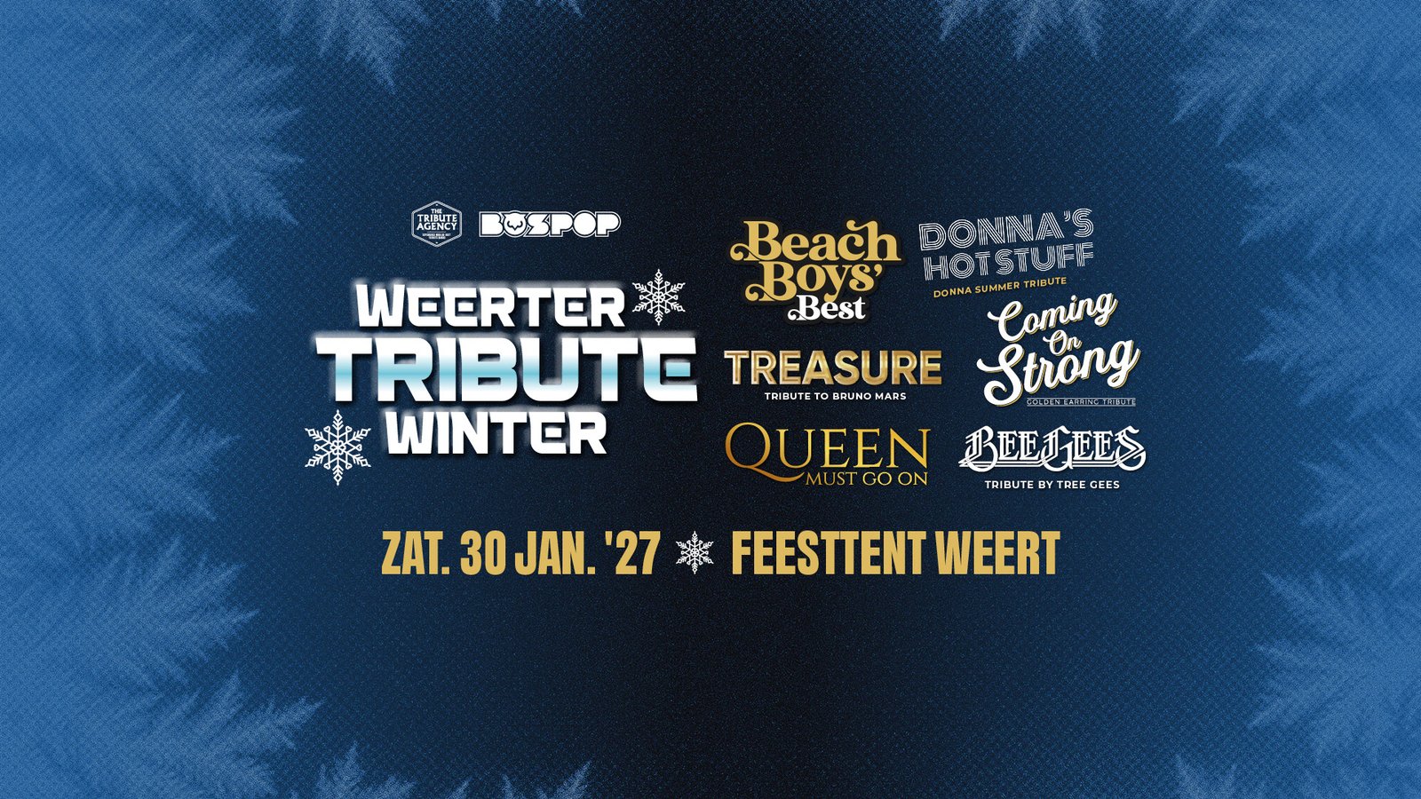 Weerter Tribute Winter — Zaterdag 30 januari 2027, Feesttent Weert
